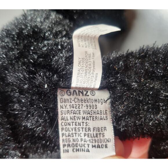 Ganz Webkinz HM135 Black Cat Plush Toy Stuffed Animal No Code 8" Tall - Picture 4 of 13